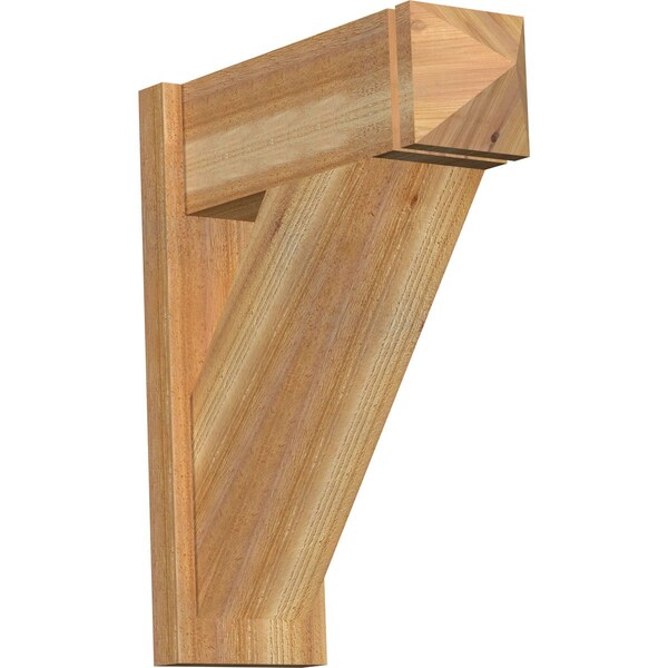 Ekena Millwork Traditional Rough Sawn Arts and Crafts Outlooker, Western Red Cedar, 8"W x 22"D x 26"H OUT08X22X26TRA03RWR - main